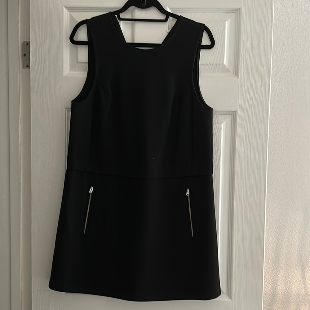 Wilfred Black Dress with Zipper Pockets - NEW